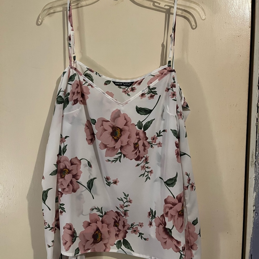 Shein Floral Spaghetti Strap Top